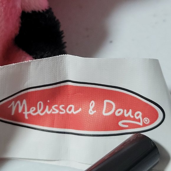 Melissa & Doug Farm Animal Dirty Pig Hand Puppet Plush Mud Spots Educational Toy - Picture 3 of 5